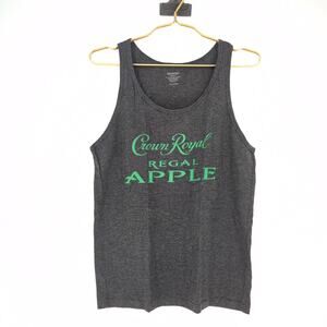 Crown Royal Regal Apple Women's Dark Grey/Gray Graphic Tank Top - Size S - GUC